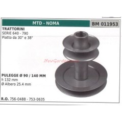 Poulie pour tracteur de pelouse série 640 790 MTD 756-0488 753-0635 | Newgardenstore.eu