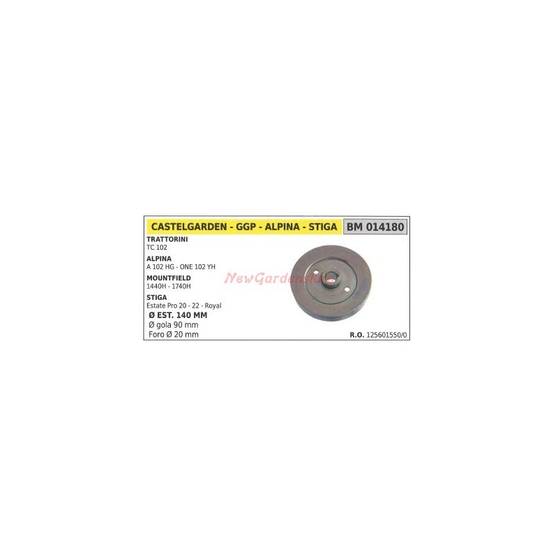 Pulley for lawn tractor lawn mower TC 102 014180