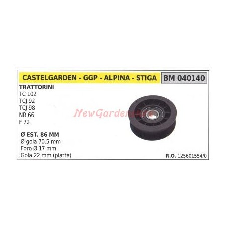 Polea para tractor cortacésped TC 102 ALPINA 040140 | Newgardenstore.eu