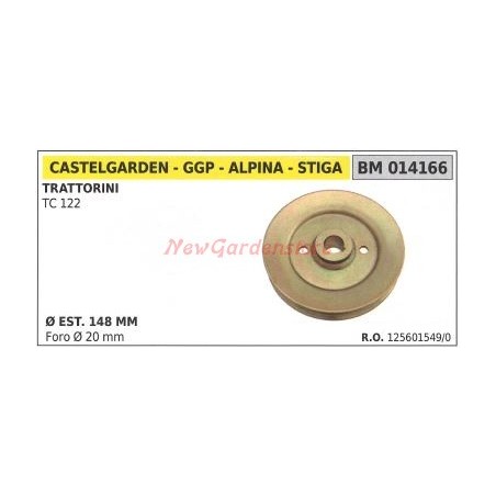 Polea para tractor cortacésped TC 122 ALPINA 014166 | Newgardenstore.eu