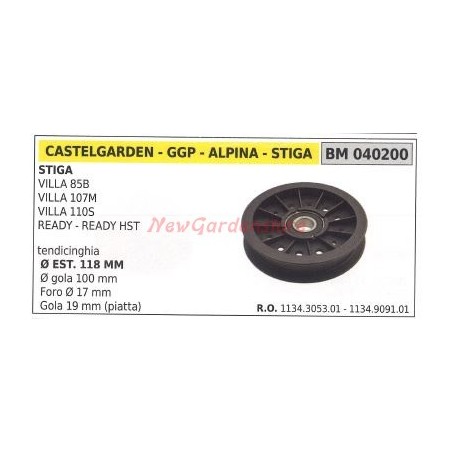 Puleggia per trattorino rasaerba tosaerba tagliaerba villa 85B 107M 040200 | Newgardenstore.eu