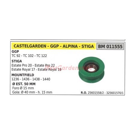 Polea para tractor cortacésped TC 92 102 122 GGP 011555 325601570/1 | Newgardenstore.eu