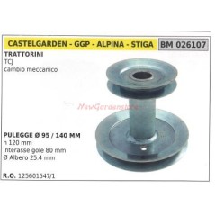 Polea para la transmisión mecánica del tractor cortacésped TCJ GGP 026107 | Newgardenstore.eu