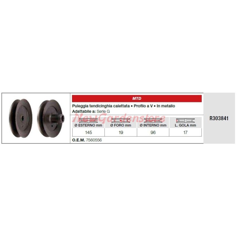 MTD Aufsitzrasenmäher Spannrolle R303841