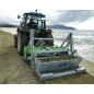 Beach cleaner SCAM BIG MARLIN towed tractor working depth 0 to 20cm