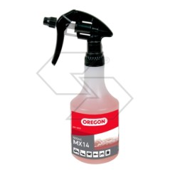 All-purpose cleaner OREGON MX14 eliminates the rubber and sap from the bar chainsaw