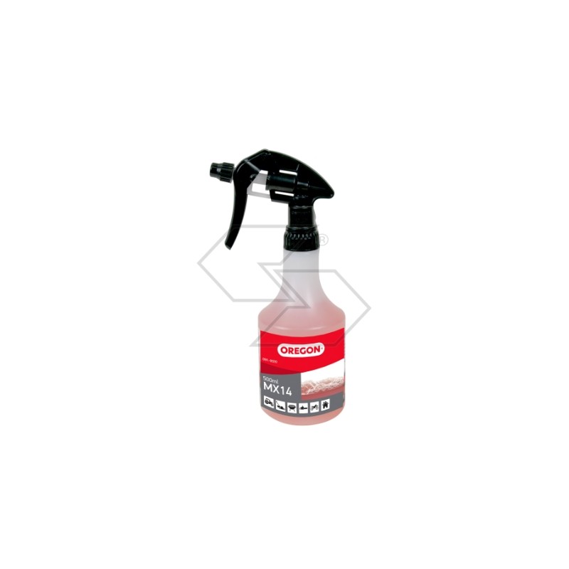 Multipurpose cleaner OREGON MX14 removes gum and sap from chainsaw bar