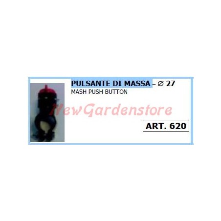 Pulsante di massa Ø27mm motocoltivatore motozappa 620 | Newgardenstore.eu