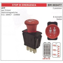 Bouton de sécurité ayp pour embrayages électromagnétiques 2 positions 003477 | Newgardenstore.eu