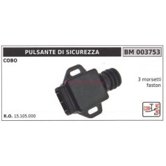 COBO safety button 3 faston terminals 003753 15105000 | Newgardenstore.eu