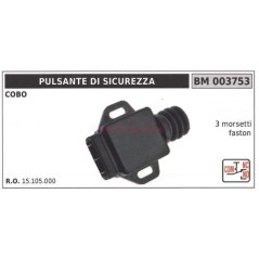 Pulsante di sicurezza COBO 3 morsetti faston 003753 15105000 | Newgardenstore.eu