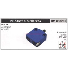 Safety push button DUCAR generator motor D 1000i 4 faston terminals 038296 | Newgardenstore.eu