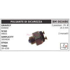 Interrupteur de sécurité Gravely 034650 scag 48021 stiga toro 284250 003486