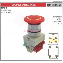 Pulsante di sicurezza MAORI motore spazzaneve MPB 1076AE/T 4 morsetti 030058