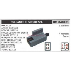 Interrupteur de sécurité BRIGGS&STRATTON modèles ariens 03306600 bobcat 040401