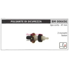 Pulsador de seguridad tipo corto 47mm 2 terminales faston 006456