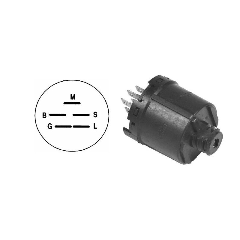 Boite de démarrage 5 pôles tracteur tondeuse T9 T11 T12 AL-KO 523515