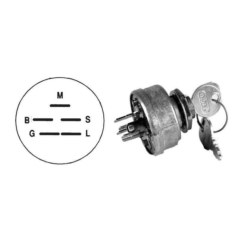 5-polige Anlasserbox für Rasentraktor-Mäher UNIVERSAL 330037