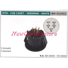 MTD starter switch box 5-terminal 3-position 022052 925-04019