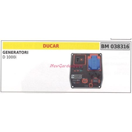 DUCAR control panel for D 1000 i generator 038316 | Newgardenstore.eu