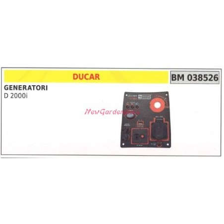 Panel de control DUCAR para generador D 2000i 038526 | Newgardenstore.eu