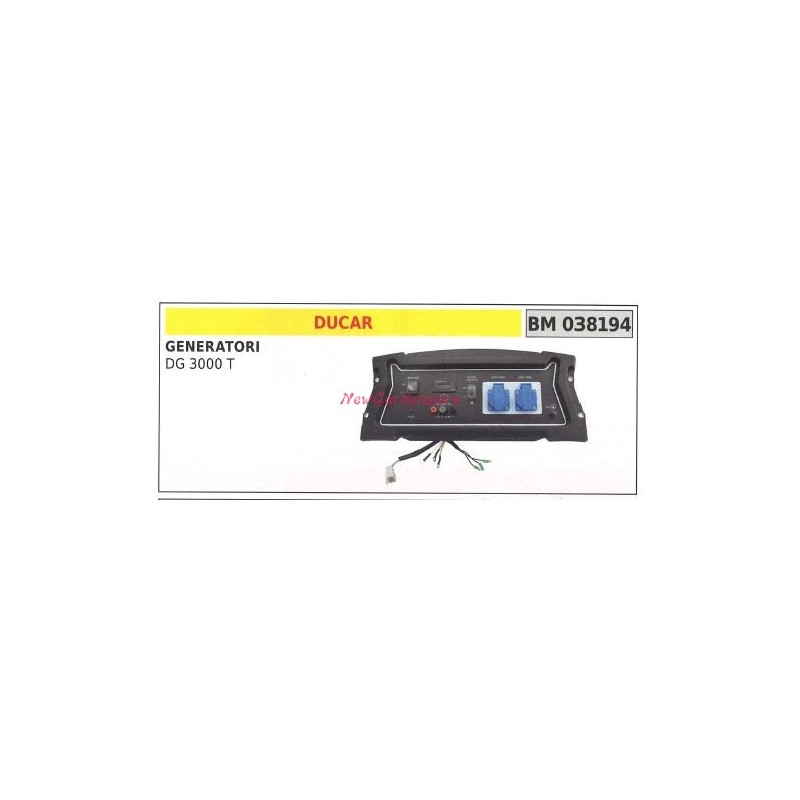 DUCAR-Schalttafel für Generator DG 3000 T 038194