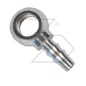 Galvanised steel eye fitting for agricultural machine eye diameter 8 mm