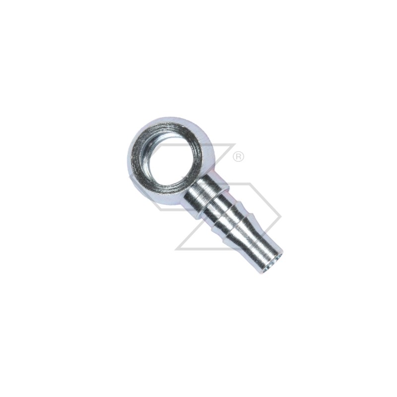 Galvanised steel eye connection for agricultural machine in various sizes