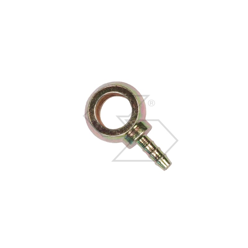Galvanised steel eye connection for agricultural machine in various sizes