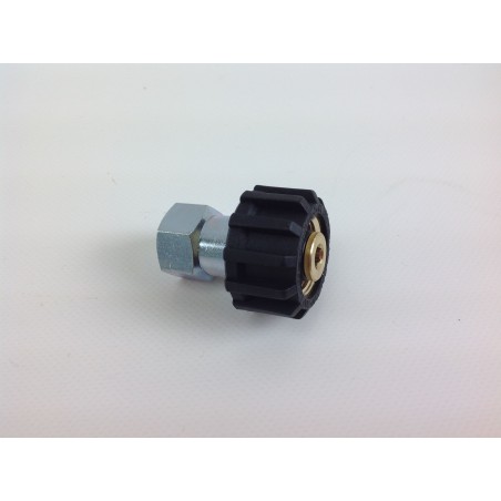 Pressure washer connector with sleeve G 3/8 F inlet M 22 x 1.5 F connection | Newgardenstore.eu