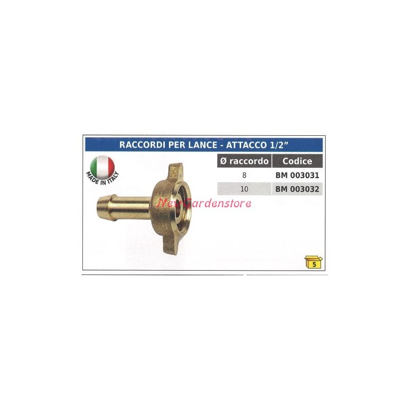 Kupplung für Lanzen 1/2' Anschluss UNIVERSAL Sprühen 003031