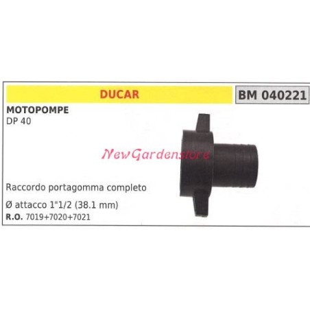 Schlauchverbinder für DUCAR-Motorpumpe DP 40 040221 | Newgardenstore.eu