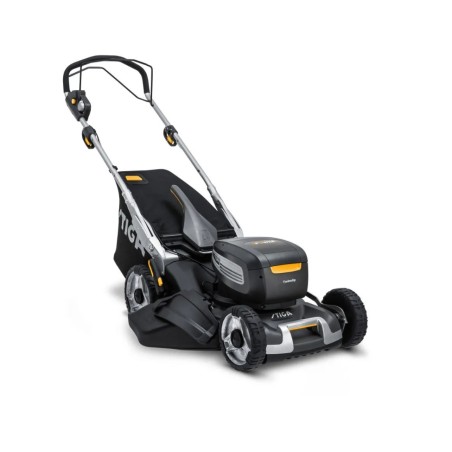 STIGA Twinclip 950e V Kit tondeuse avec 2 batteries et chargeur coupe 48 cm | Newgardenstore.eu