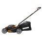 WORX WG743E tondeuse à gazon sans fil avec 2 x 20V+20V batteries et double chargeur