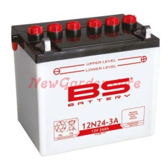 Lawn tractor dry battery 12V 24Ah positive pole right 310502
