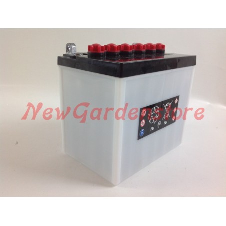 Batterie ohne Säure Rasenmähertraktor 12V 24Ah links Pluspol 310503 | Newgardenstore.eu