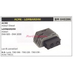 Régulateur de tension ACME pour moteurs diesel Lombardini DVA 920 1030 040286