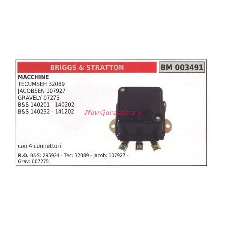 Voltage regulator briggs&stratton machine tecumseh 32089 gravely 003491 | Newgardenstore.eu