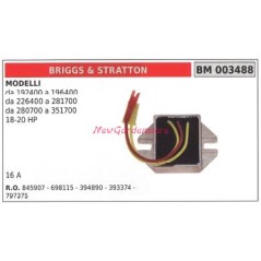 Voltage regulator briggs&stratton models 192400 to 196400 003488