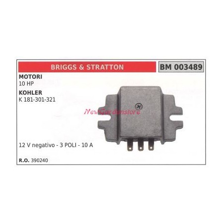 BRIGGS&STRATTON Spannungsregler 10 HP KOHLER Motor k181-301-321 003489 | Newgardenstore.eu