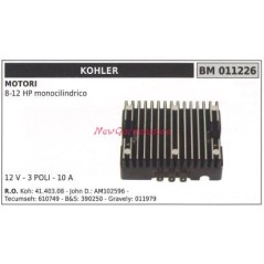 Regulador de tensión motor KOHLER 8-12 CV monocilíndrico 12 V tripolar 011226 | Newgardenstore.eu