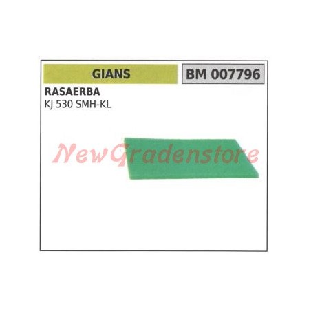 Prefiltro aria GIANS rasaerba KJ 530 SMH-KL 007796 | Newgardenstore.eu