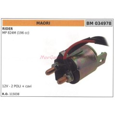 MAORI solenoid relay for rider MP 824M (196cc) 12v- 2 poles + CABLES 034978 | Newgardenstore.eu