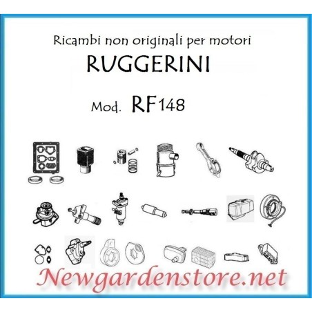 Aftermarket parts original engine RUGGERINI RF148 kit piston cylinder seals 95