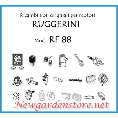 Aftermarket parts original engine RUGGERINI RF88 kit piston cylinder seals 80