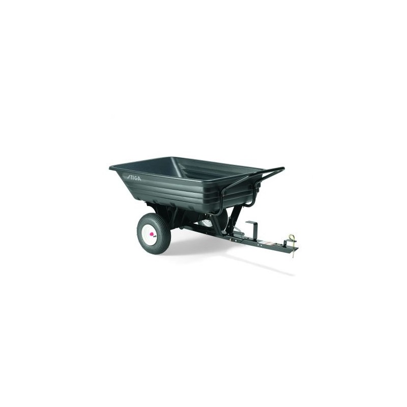 Remorque en plastique pour tracteur de pelouse ORIGINAL STIGA capacité 180 litres