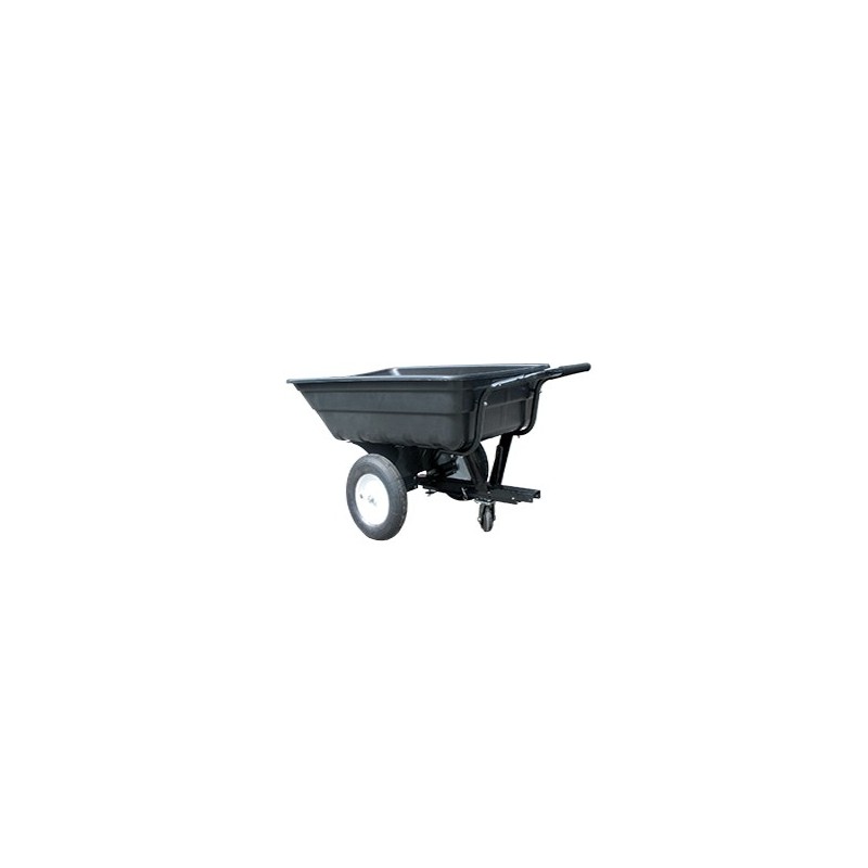 ABS manual tipping trailer 320litres lawn tractor 320610