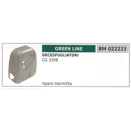 Riparo Marmitta GREEN LINE decespugliatore CG 335B 022223 | Newgardenstore.eu