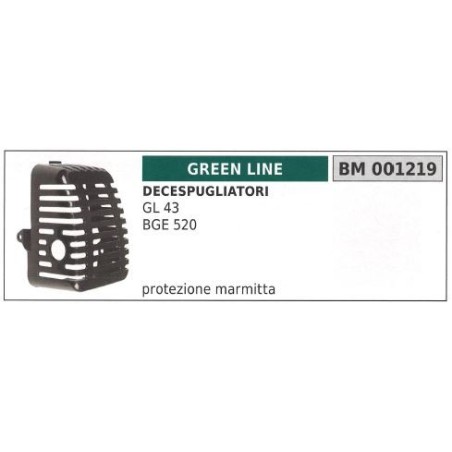 Protector de silenciador GREEN LINE Desbrozadora GREEN LINE GL 43 BGE 520 001219 | Newgardenstore.eu