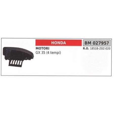 Couvercle de silencieux HONDA débroussailleuse GX 35 4-STROKE 027957 | Newgardenstore.eu